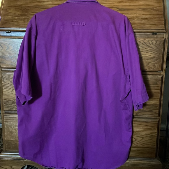 Vintage Purple Dockers Button Up Shirt size Large - Picture 4 of 6
